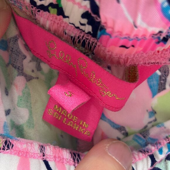 Pre-worn MINT Lilly Pulitzer Women's Size Small Floral Pattern Beach Shorts - Picture 7 of 11